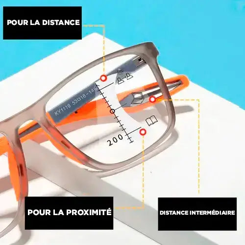 (Achetez 1, OBTENEZ 2 Unités) Lunettes Ultra Focal avec Correction Adaptable Unisexe | Monture Flexy