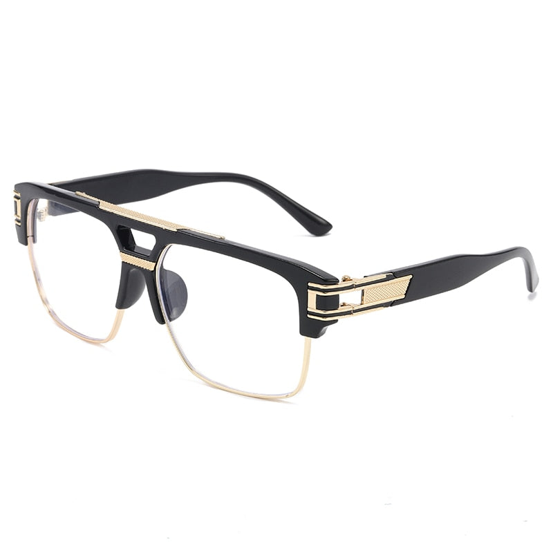 Lunettes de luxe classiques carrées pour hommes - Protection UV400