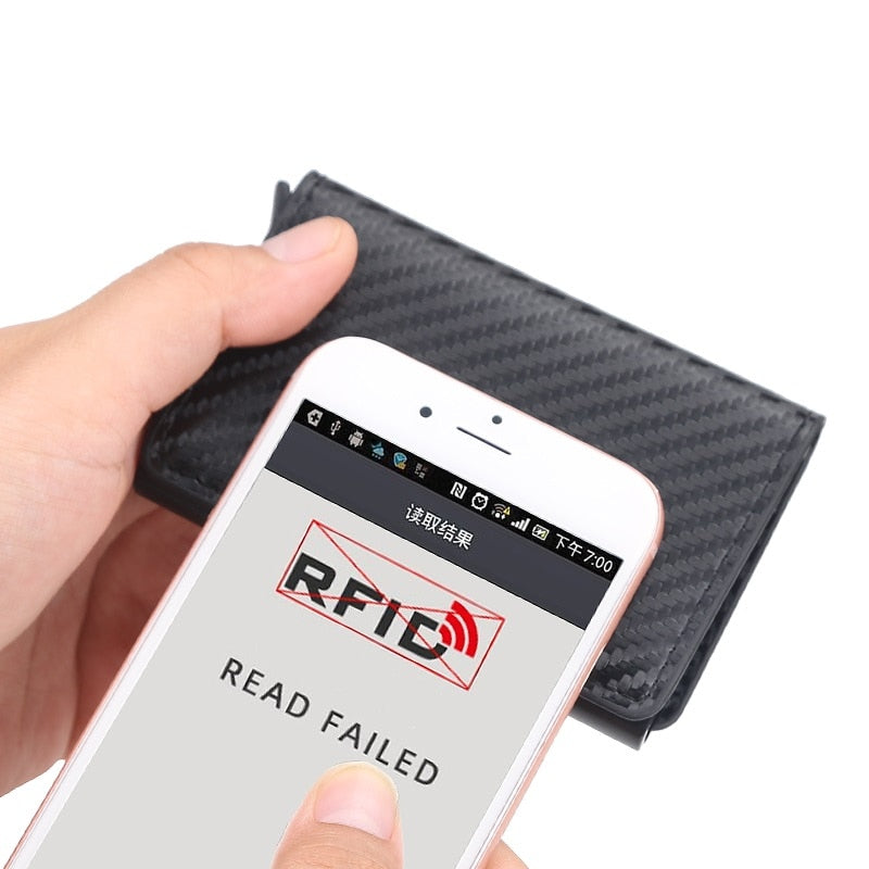 Carteira Antifurto Blindada com Proteção RFID
