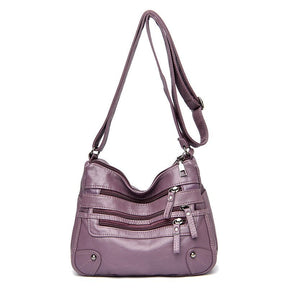 Sac en cuir multicouche pour femme